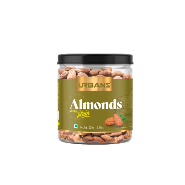 Plain Almonds Jar 250 GM